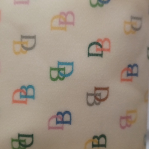 Y2K Vintage Dooney & Bourke Rainbow Monogram Barrel Purse - Picture 6 of 8